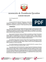 Resolucion de Presidencia Ejecutiva 00028 2021 Inacal Pe PDF