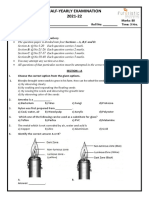 Half-Yearly Examination 2021-22