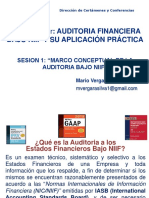 Presentacion Auditoria Financiera Bajo Niif y Su Aplicacion Practica- Mario Vergara Silva Inicio 21 de Noviembre de 2018