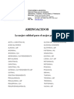 Catalogo Aminoacidos