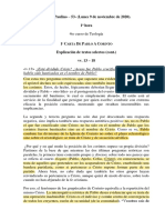 Corpus Paulino (53) Primera Corintios - Textos Selectos Vv. 13 - 19 - Lunes 9 de Noviembre de 2020