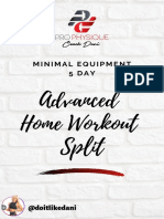 Advanced Home Workout Split 