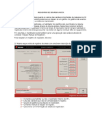 Registro de sinais na CPX: descrição e procedimento para resgate