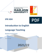 2021 IPR H04 - Intro To ELT - Module Assessment (Updated 2021)