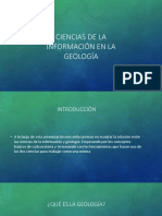 Ciencias de La Información en La Geología