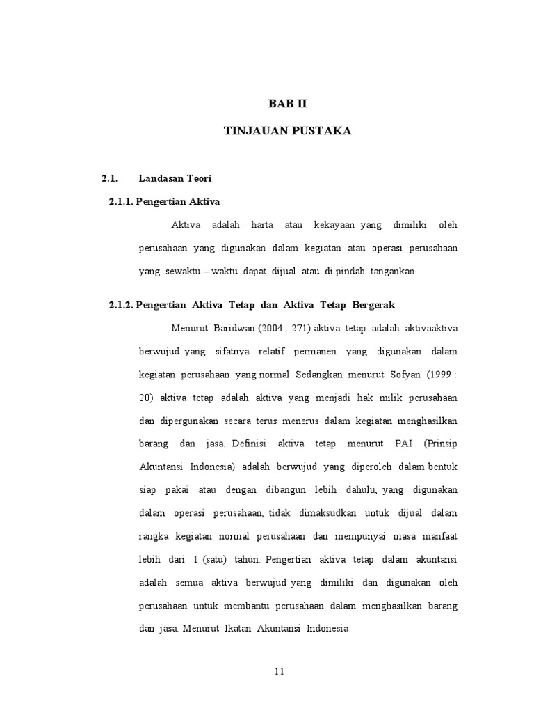Definisi dan Penggolongan Aktiva Tetap | PDF