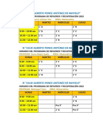 2022 HORARIO DE DOCENTES Reforzamiento.