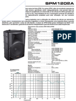 SPM1202A caixa acústica ativa de alta potência e resposta plana