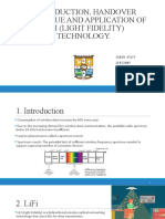 Introduction, Handover Technique and Application of Lifi (Light Fidelity) Technology