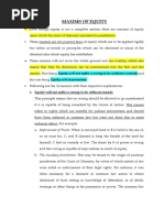 Maxims of Equity: Case Law Insights | PDF | Equity (Law) | Legal Remedy