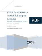 Studiu de Evaluare A Impactului Asupra Mediului Viseu