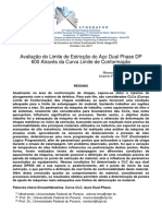 Avaliacao Do Limite de Estriccao Do Aco Dual Phase DP 600 Atraves Das Curvas Limite de Conformacao