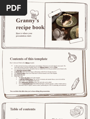 Granny's Recipe Book by Slidesgo