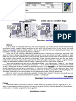 PROVA BIMESTRAL CAIC REDAÇÃO 9 ANO Danilo 2 BIMESTRE