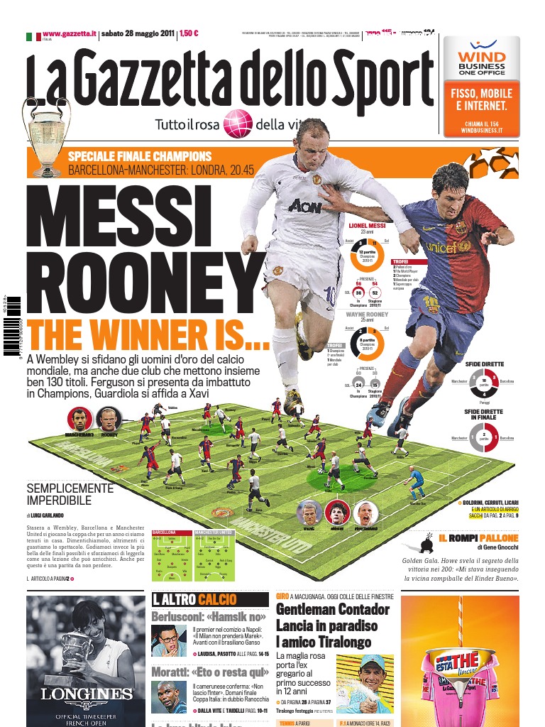 La Gazzetta Dello Sport 05.08.11 | PDF, image size:768x1024