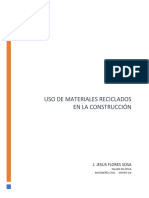 Uso de Materiales Reciclados en La Construcción