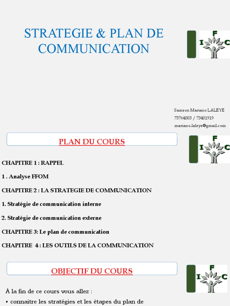 Stratégies de Communication Interne et Externe | PDF | Analyse SWOT ...