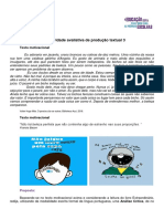 7 Ano - Atividade Avaliativa de Redação 3