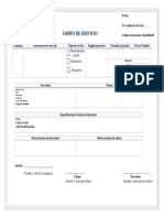 Orden de Servicio Rototics