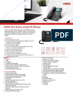 Fanvil - X3SG Pro - Datasheet Español