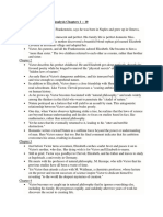 Frankenstein Point Wise Analysis Chapters 1 - 10