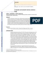 Interdependence of Episodic and Semantic Memory