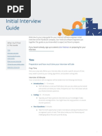 Initial Interview Guide: What You'll Find in This Guide