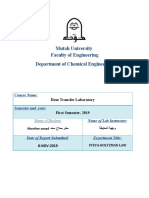 Mutah University Faculty of Engineering Department of Chemical Engineering