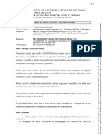 Tribunal de Justiça Do Estado de São Paulo: Termo de Ajuizamento - Automatizado