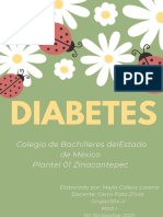 Diabetes: Colegio de Bachilleres Delestado de México Plantel 01 Zinacantepec