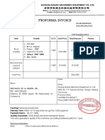Proforma Invoice: Anyang Ainuok Machinery Equipment Co.,Ltd