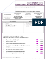 Listening Skills Practice: New Inventions - Exercises: Preparation