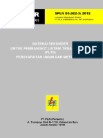 SPLN D3.022-3 2012 Baterai