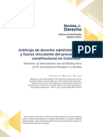 Arbitraje administrativo y precedente constitucional en Colombia