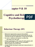 Chapter 9 and 10 Behavior and Cognitive Therapy Corey