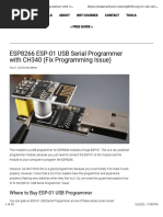 ESP8266 ESP-01 USB Serial Programmer With CH340