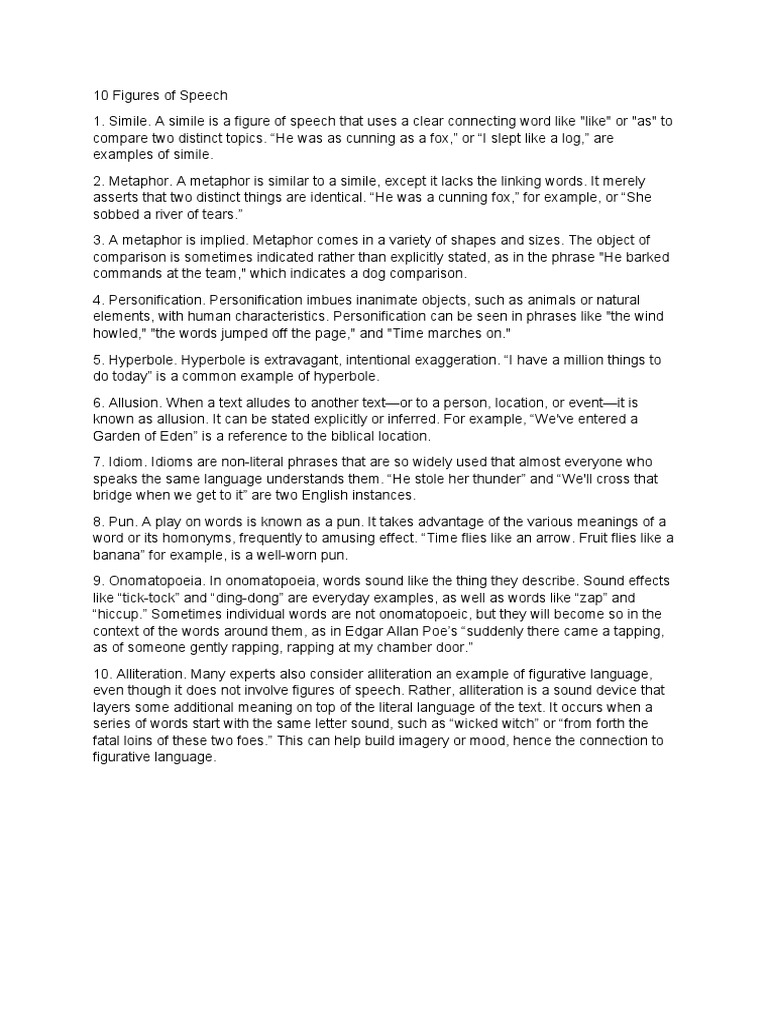 Exploring Figures of Speech, Connotation, Denotation, Idioms, Slang