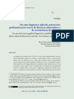 Problematizações sobre discursos silenciadores e de (re)existência da negritude no contexto da pandemia