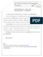 Avaliação Imediata II - Arte - 8ºef - 1ºbimestre 2022