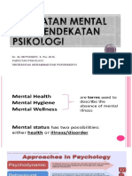 Kesehatan Mental Dari Pendekatan Psikologi