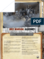 Dust Warfare Glossary