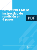 DESARROLLAR IV - Instructivo de Rendición