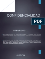 3.2 La Confidencialidad.