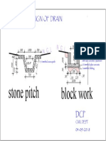 Stone Pitch Block Work: Design of Drain