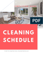 Cleaning Schedule: This Simplified Home