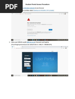 Student Portal Access Procedure