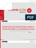 Bienestar Socioemocional para El Buen Retorno A La Presencialidad