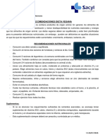 Recomendaciones nutricionales para una dieta vegana equilibrada