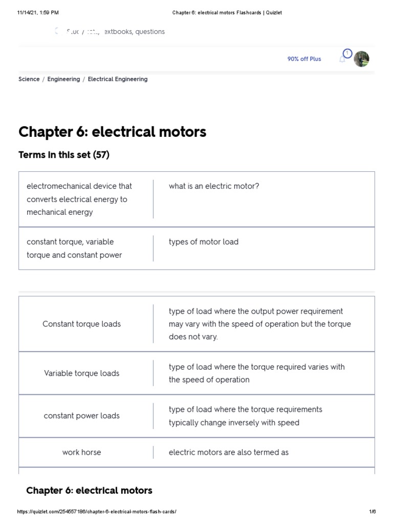 Chapter 6_ electrical motors Flashcards _ Quizlet PDF Electric