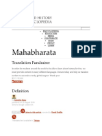 Mahabharata: Translation Fundraiser